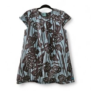 Mexx Brown and Blue Patterned Dress